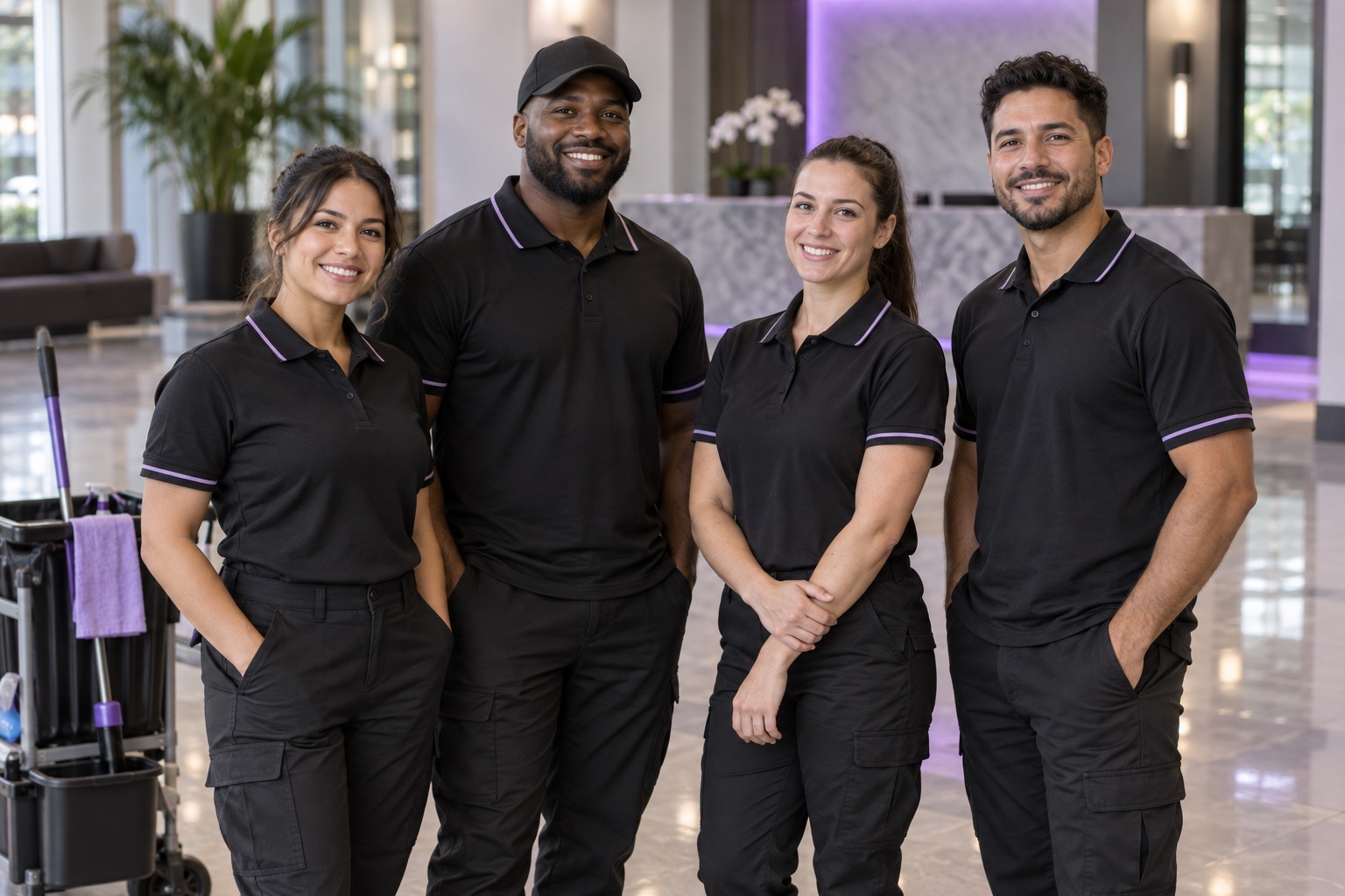 The Ascend Light crew in their uniforms